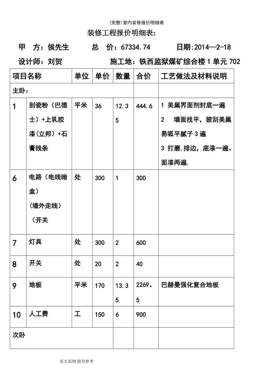 企業(yè)產(chǎn)品標(biāo)準(zhǔn)審查單(會議紀(jì)要)范本_裝修套餐報價范本_裝修報價單范本